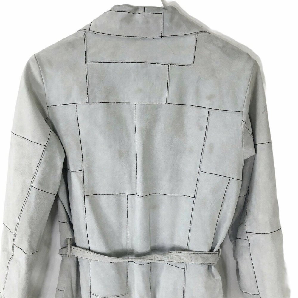 Wilson'ssuede Leather Jacket M Patchwork Trench - image 5
